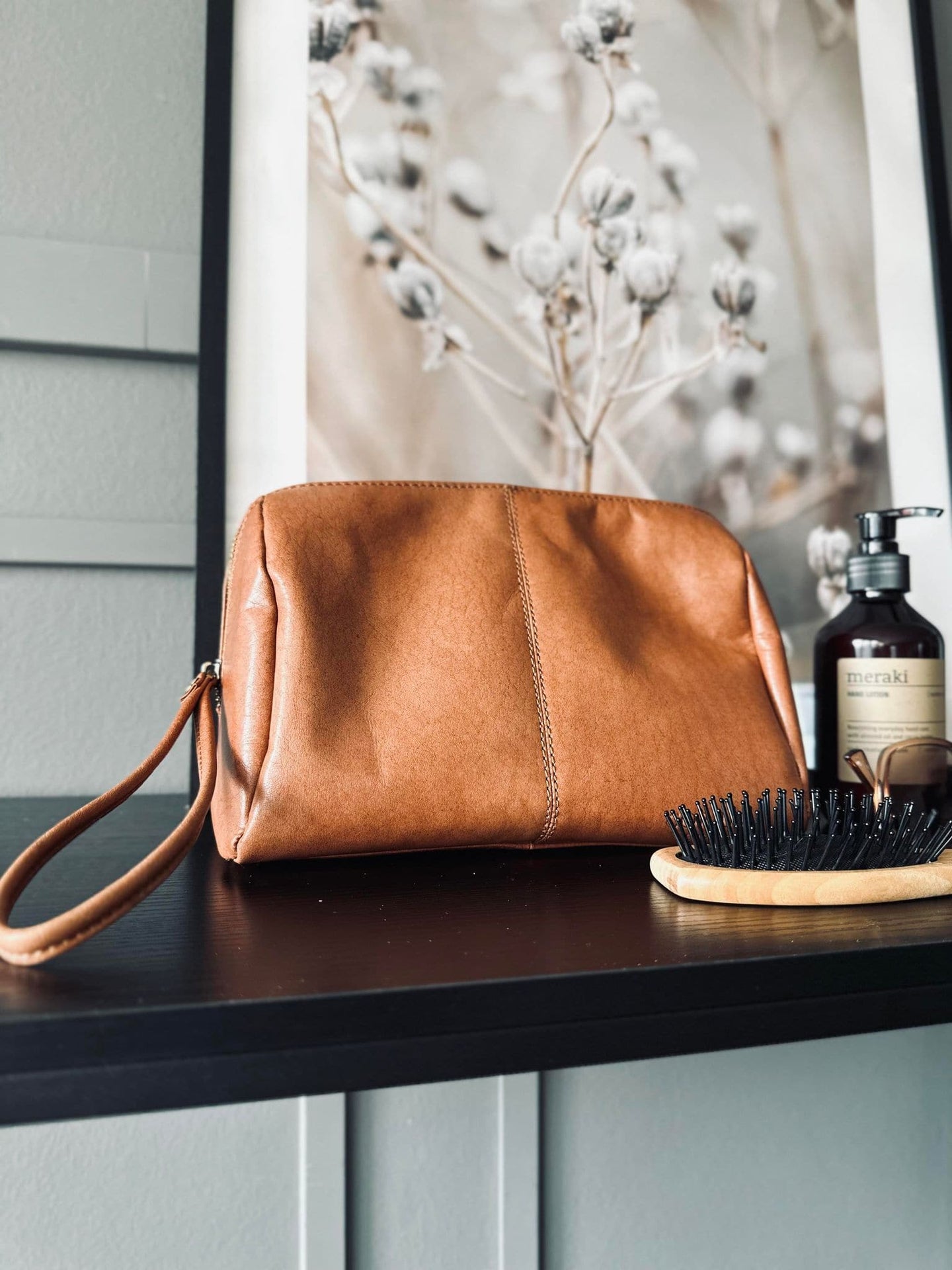 Toilettaske Nora Cognac - VIAMAJA.DK