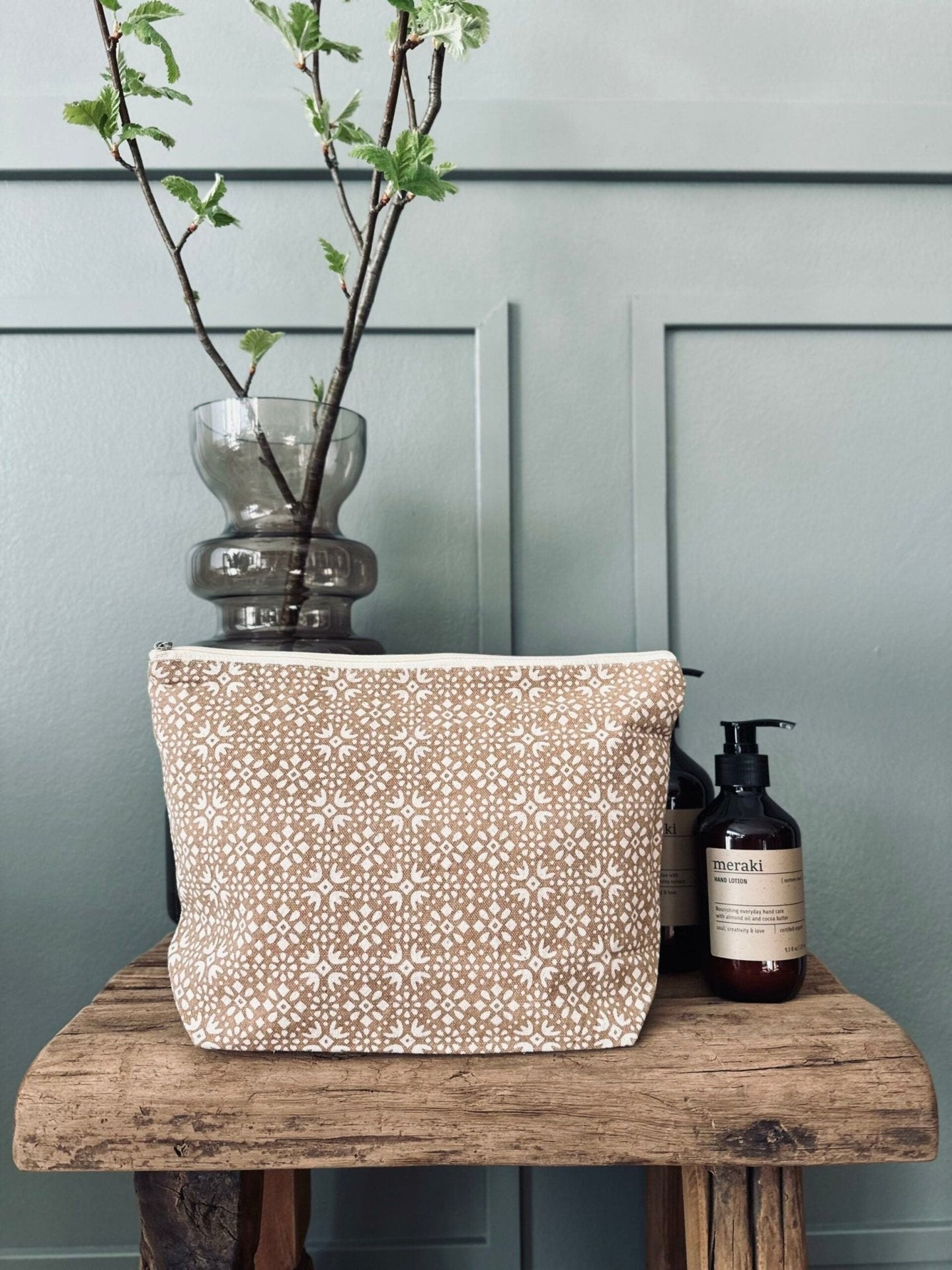 Toilettaske Nordic beige - VIAMAJA.DK