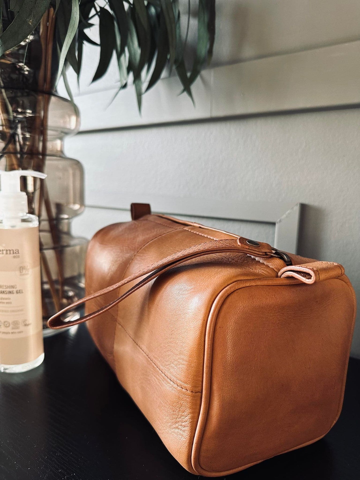 Toilettaske Roy Cognac - VIAMAJA.DK