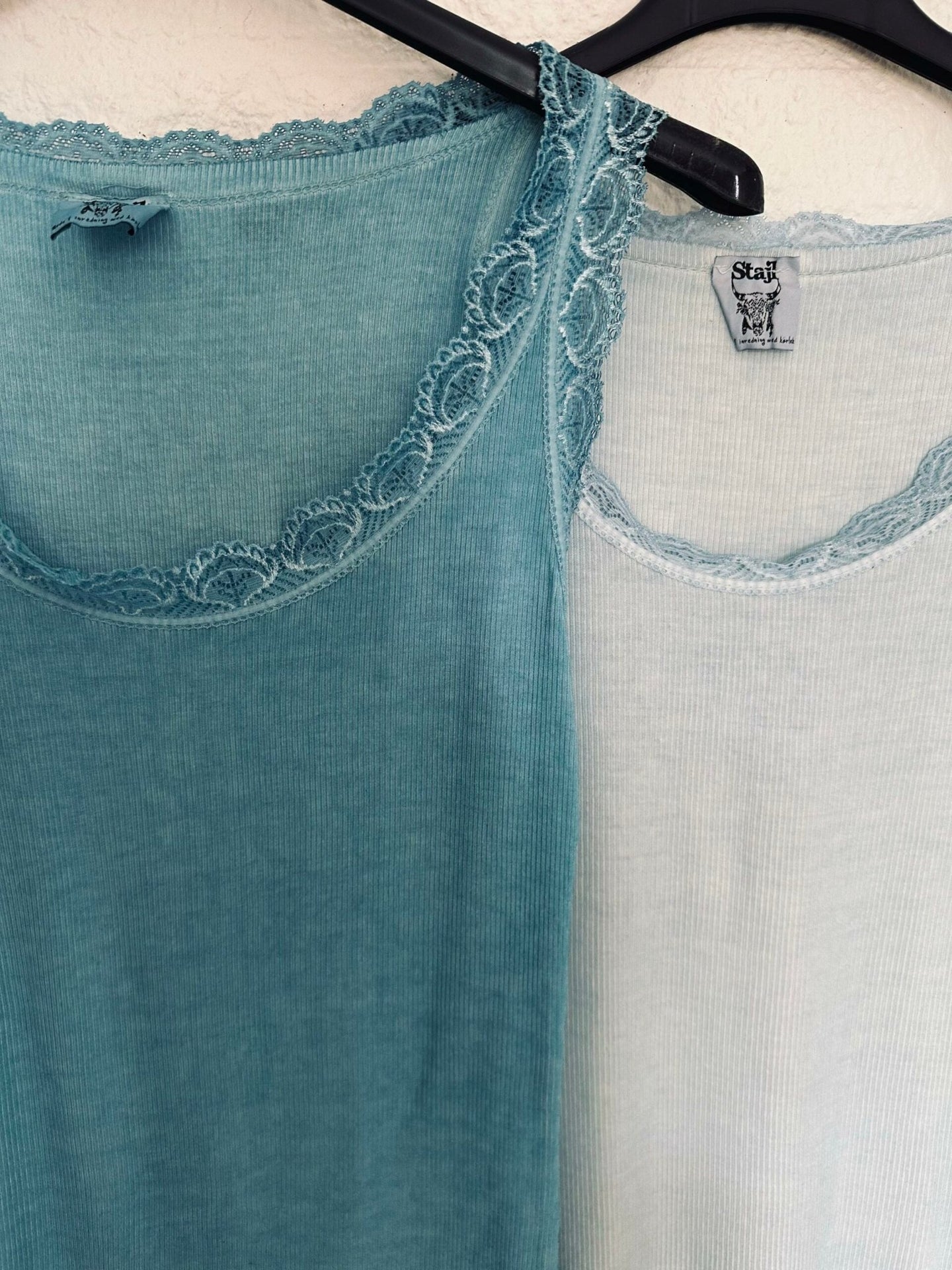 Top med blonde - Daily Turkis blue - VIAMAJA.DK