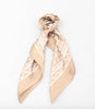Halsduk – 70×70 Satin beige