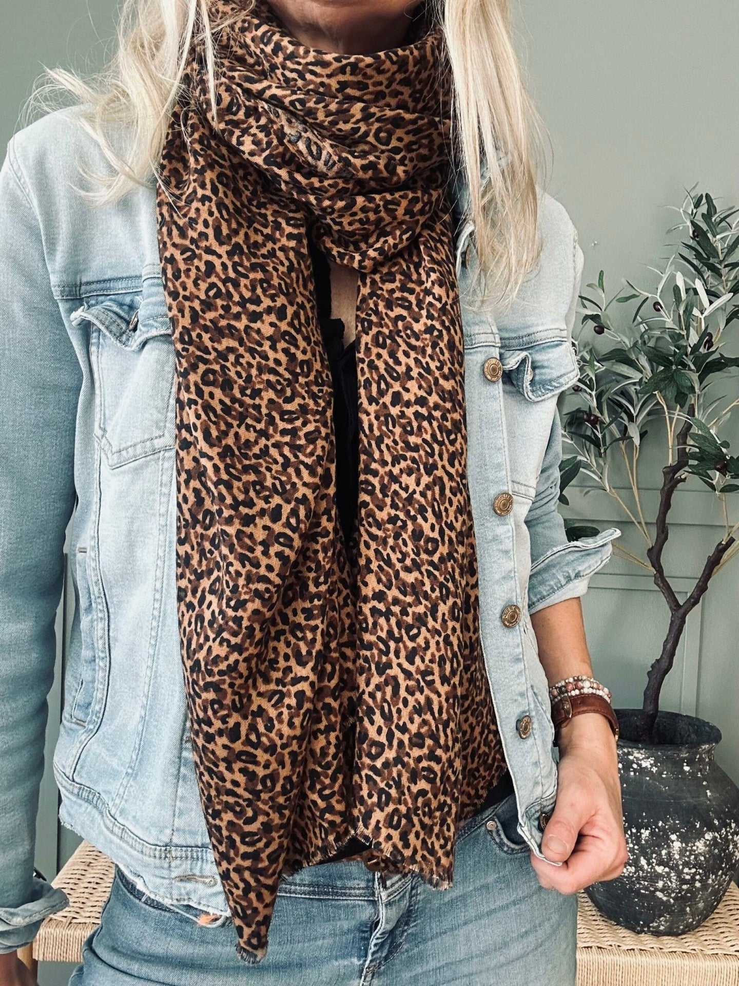 Tørklæde Leopard - VIAMAJA.DK