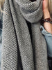 Halsduk Silver grey - Mjuk stickning