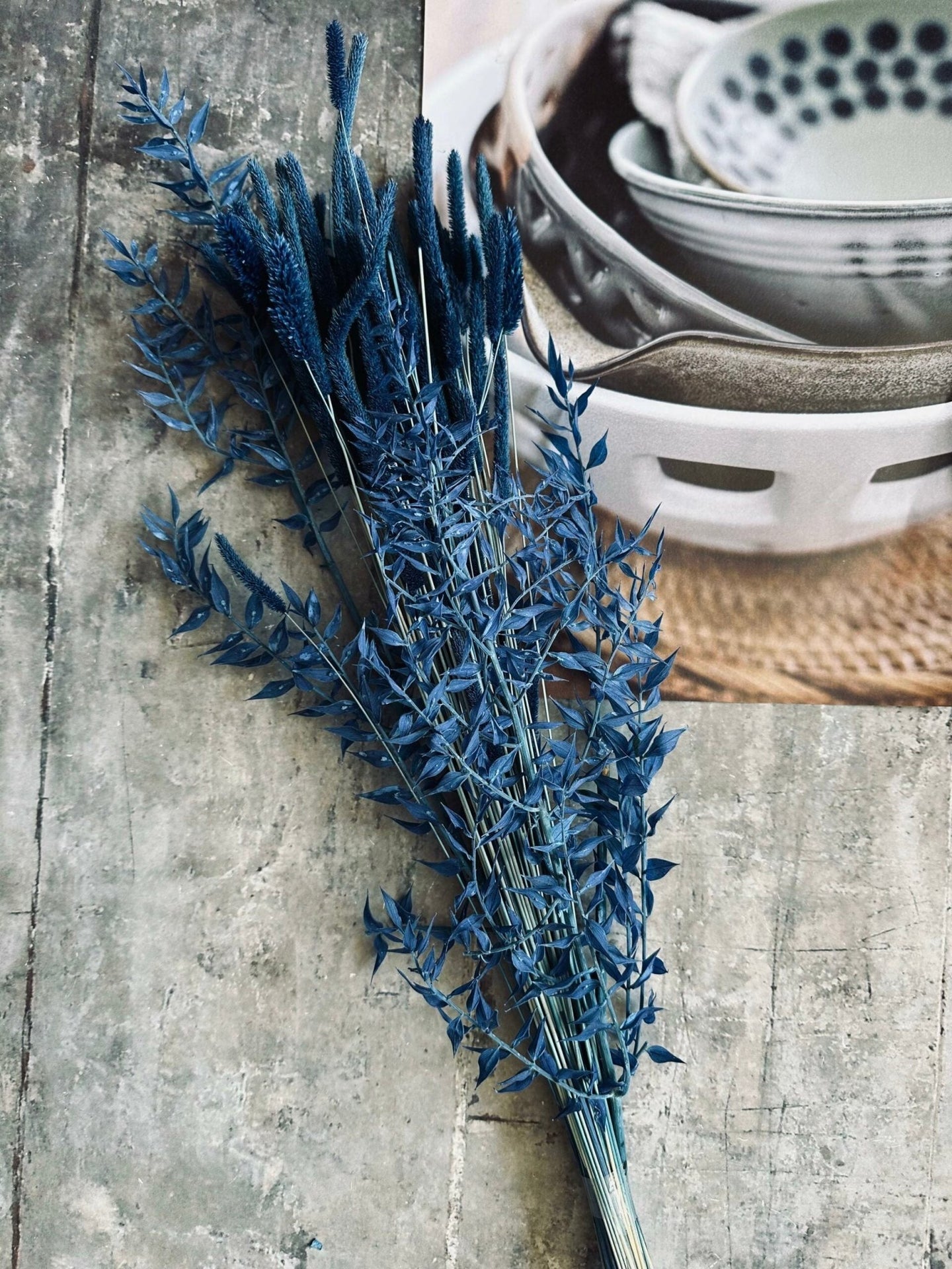 Tørret blomster – Blå mix - VIAMAJA.DK