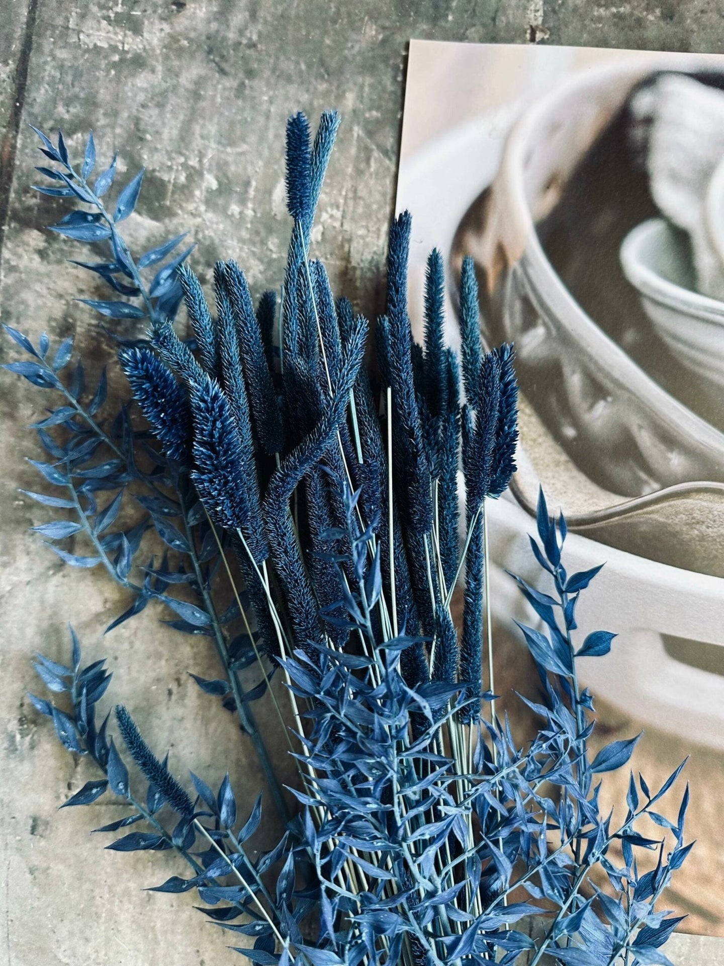 Tørret blomster – Blå mix - VIAMAJA.DK