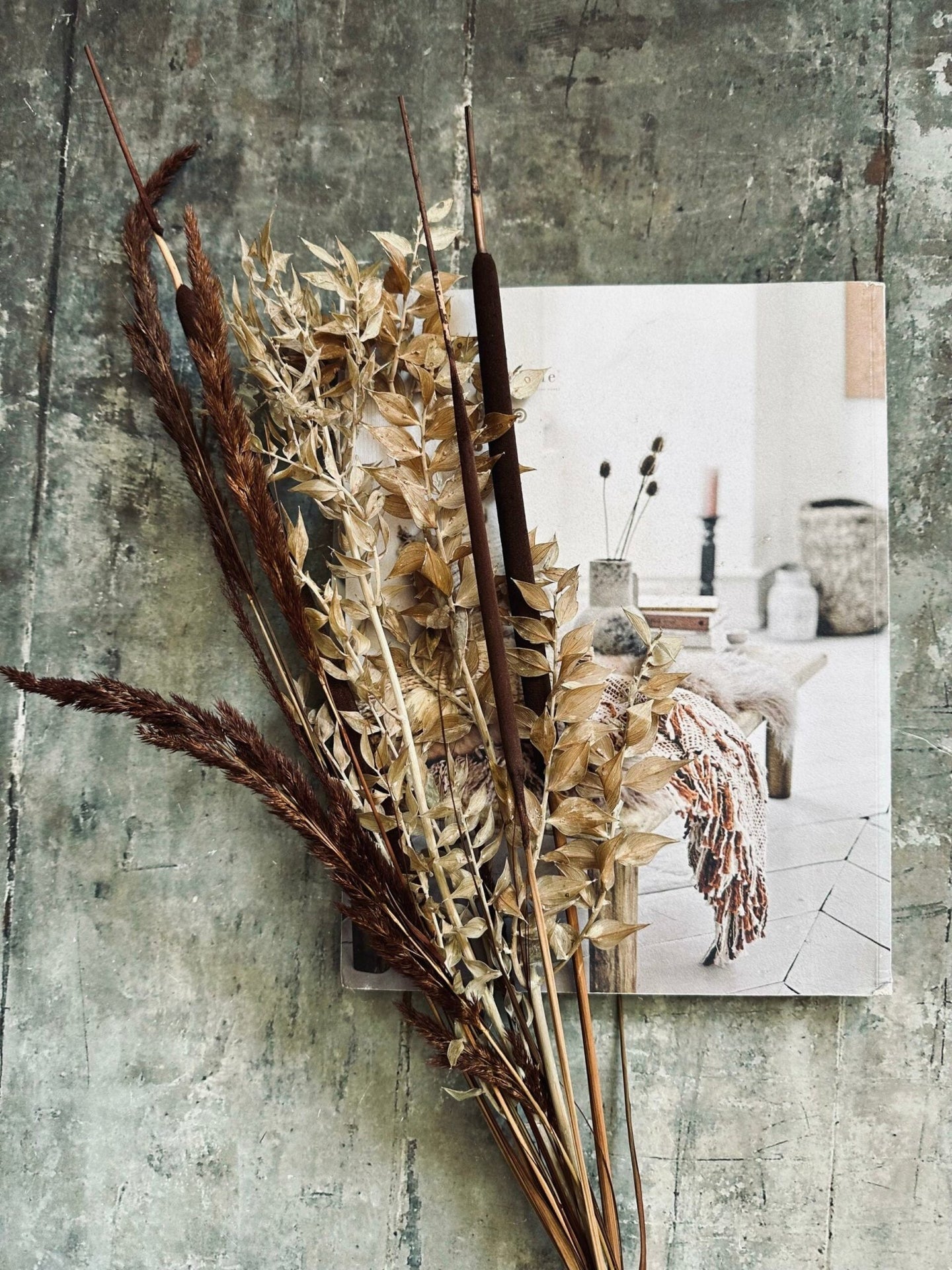 Tørret blomster – Brown mix - VIAMAJA.DK