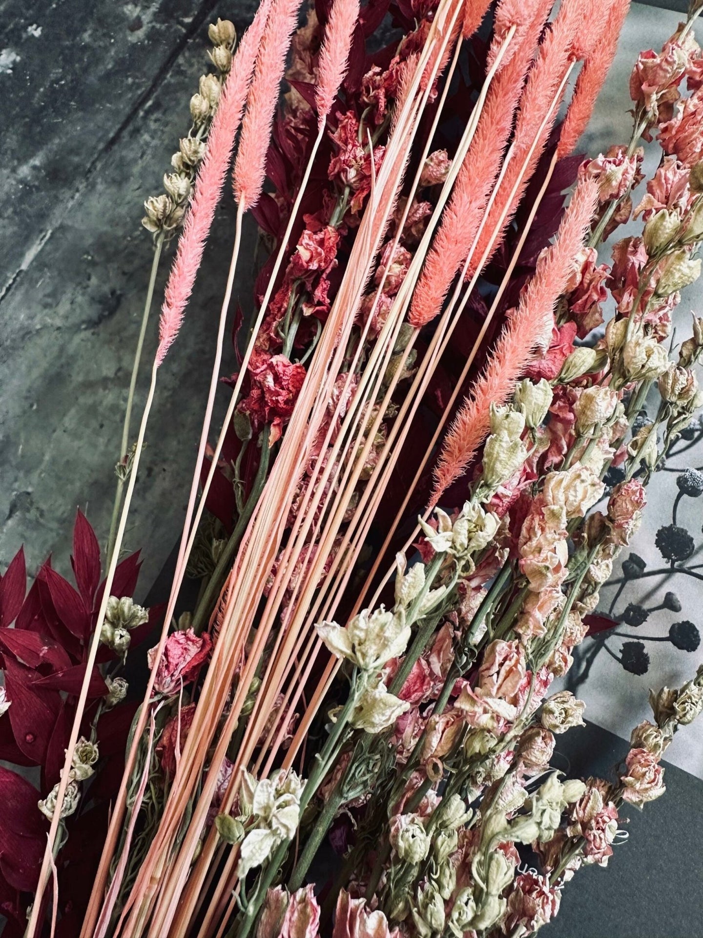 Tørret blomster – Lyserød / coral mix - VIAMAJA.DK