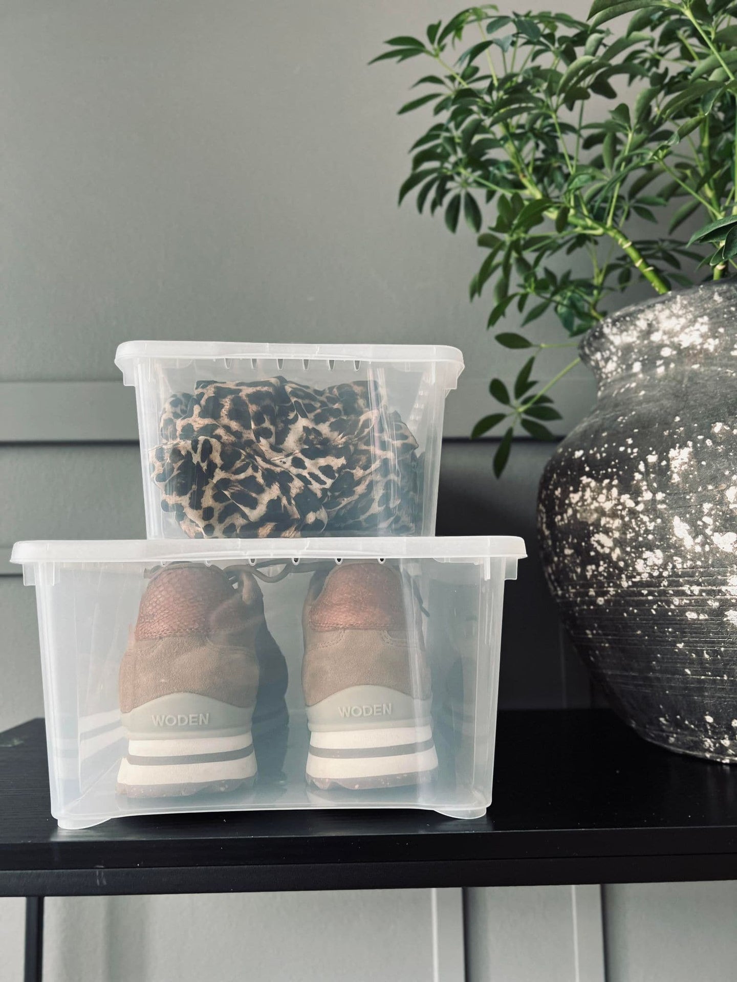 Transparent kasse med låg - Medium - VIAMAJA.DK