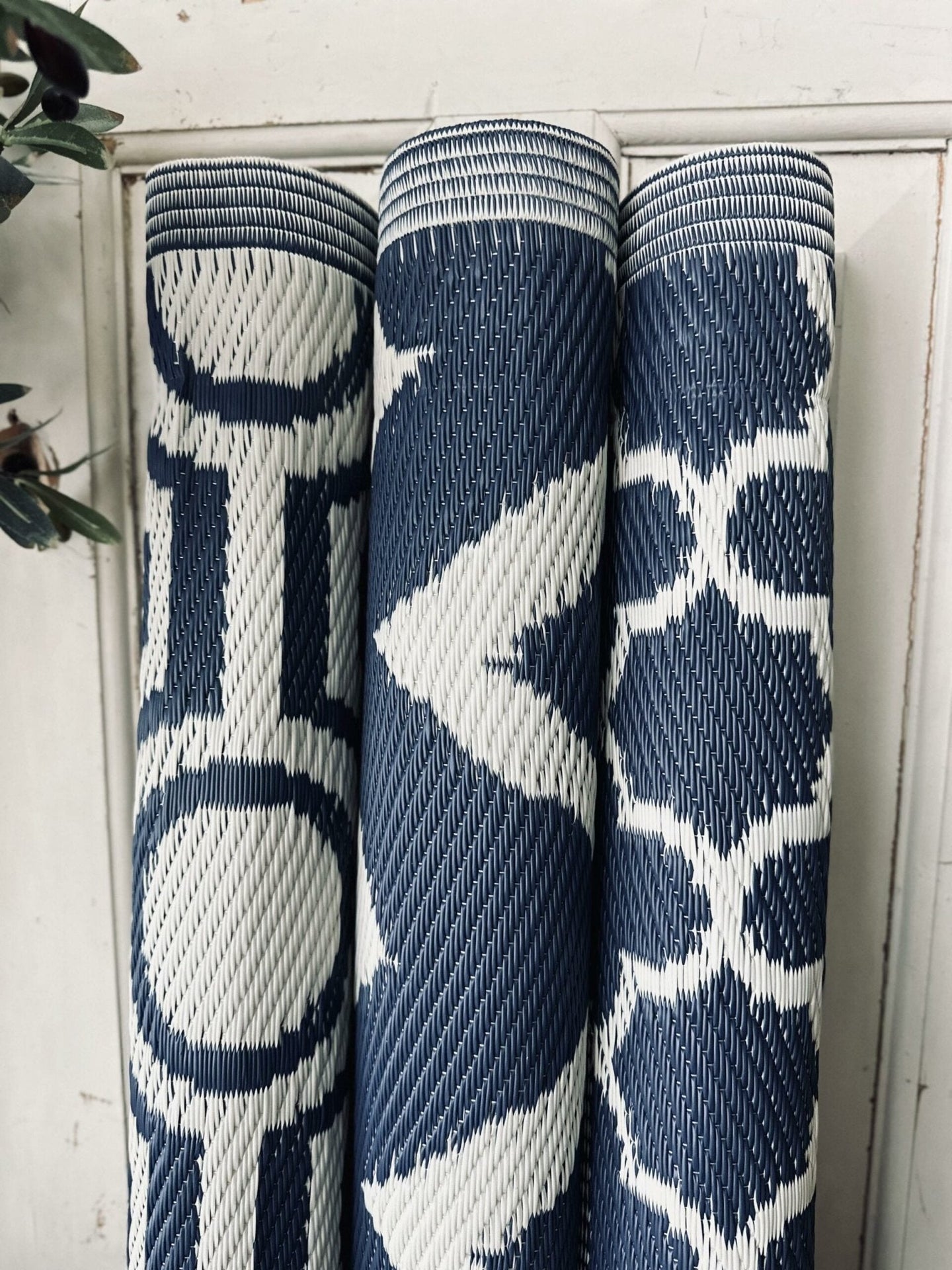 Udendørstæppe 90×180 cm- Blue mix - VIAMAJA.DK