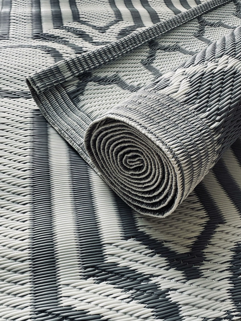 Udendørstæppe 90×180 cm – Grey mix - VIAMAJA.DK