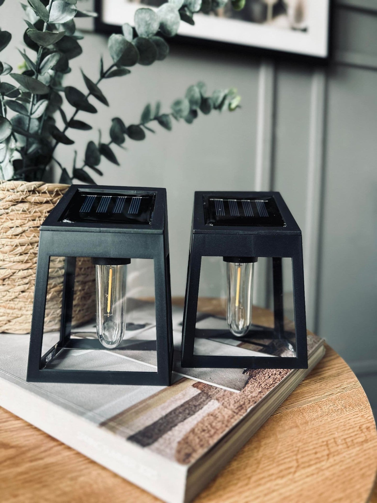 Væglampe med solceller , pakke med 2 stk - VIAMAJA.DK