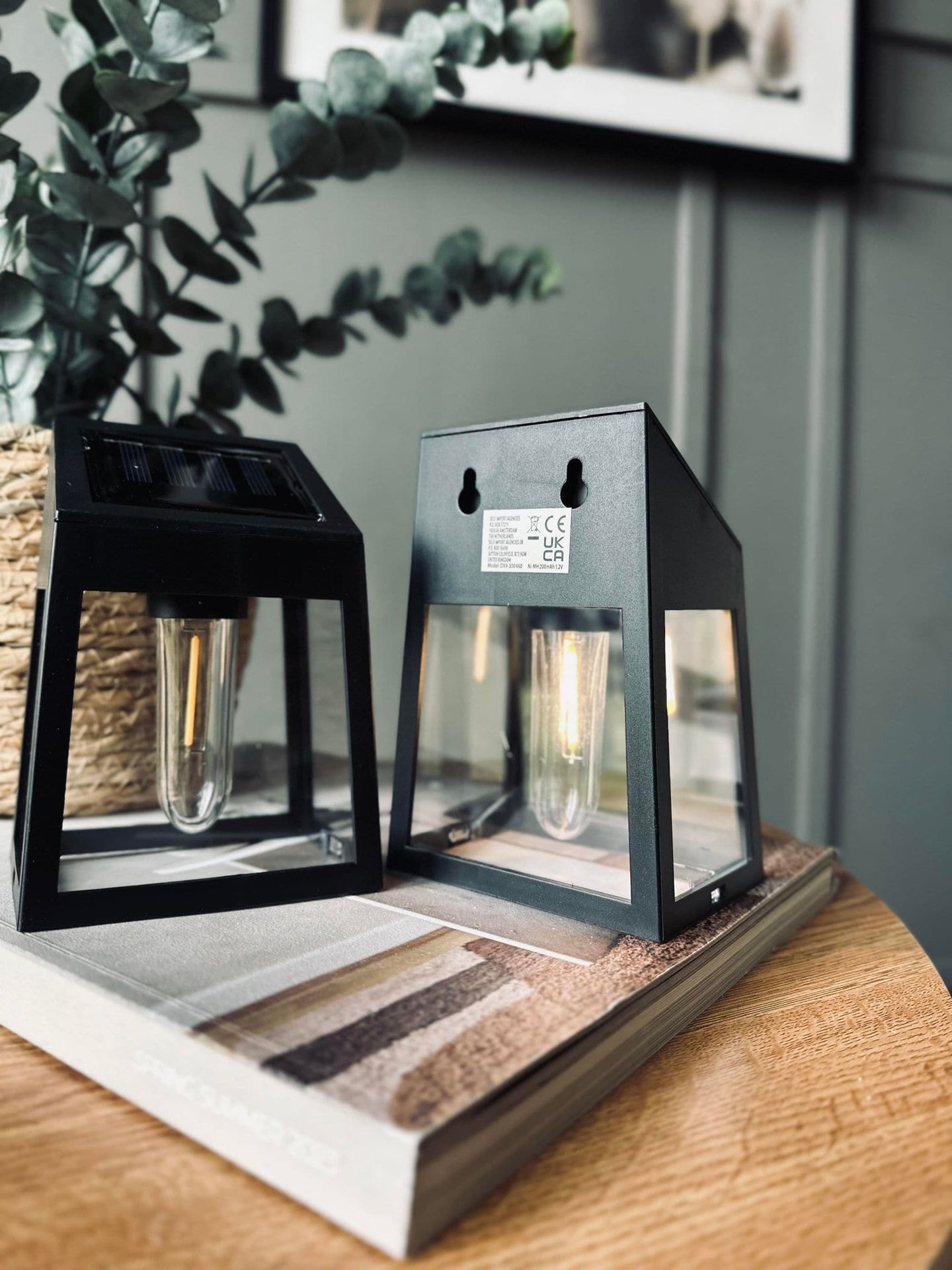 Væglampe med solceller , pakke med 2 stk - VIAMAJA.DK