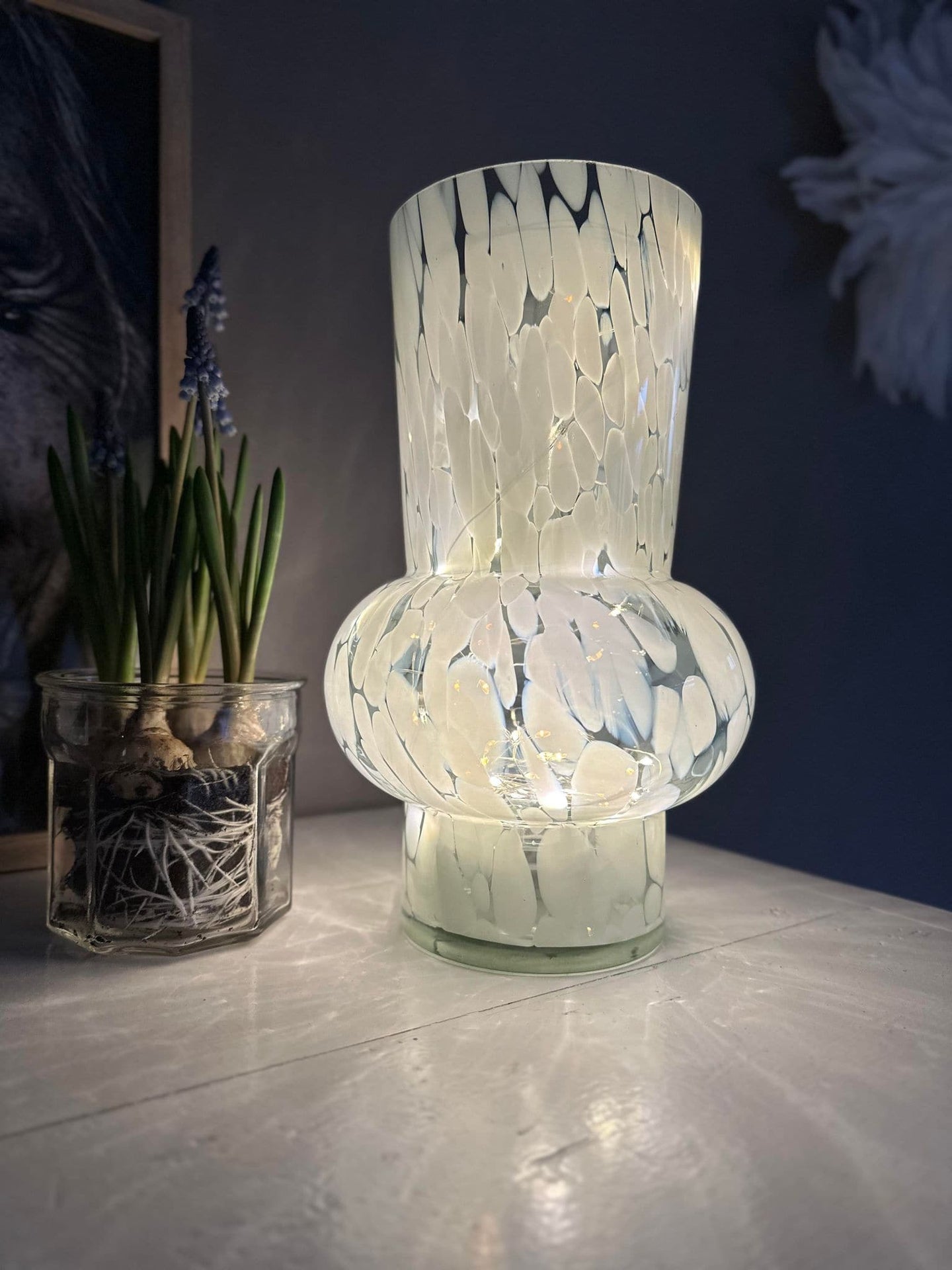 Vase 26cm Mundblæst glas – Green - VIAMAJA.DK