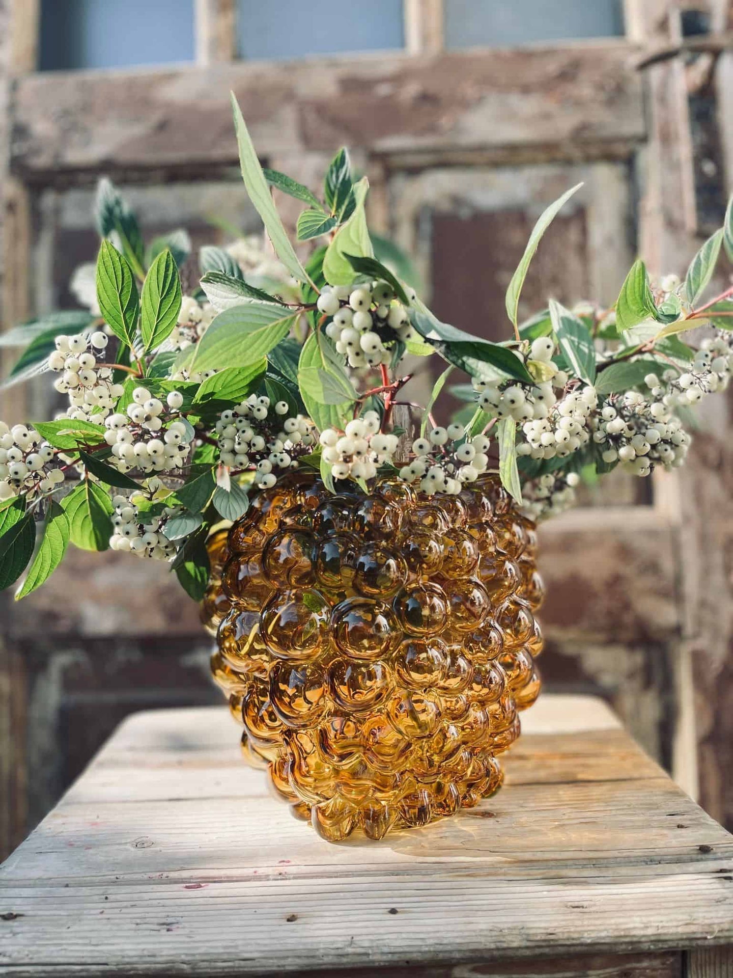 Vase Amber Dots - VIAMAJA.DK
