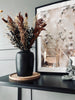 Vas H 20 cm – Svart stengods
