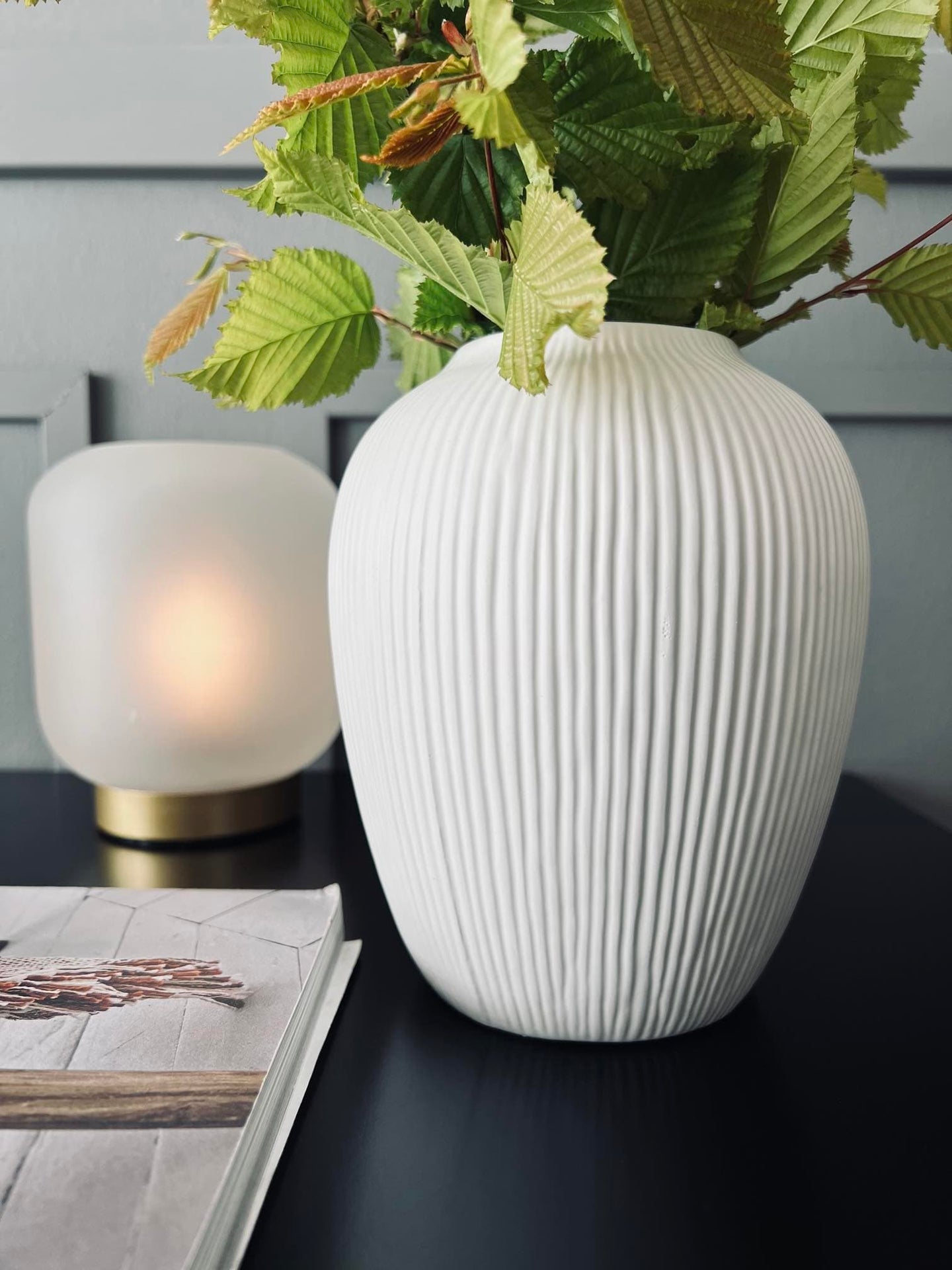 Vase - Keramik Hvid - VIAMAJA.DK