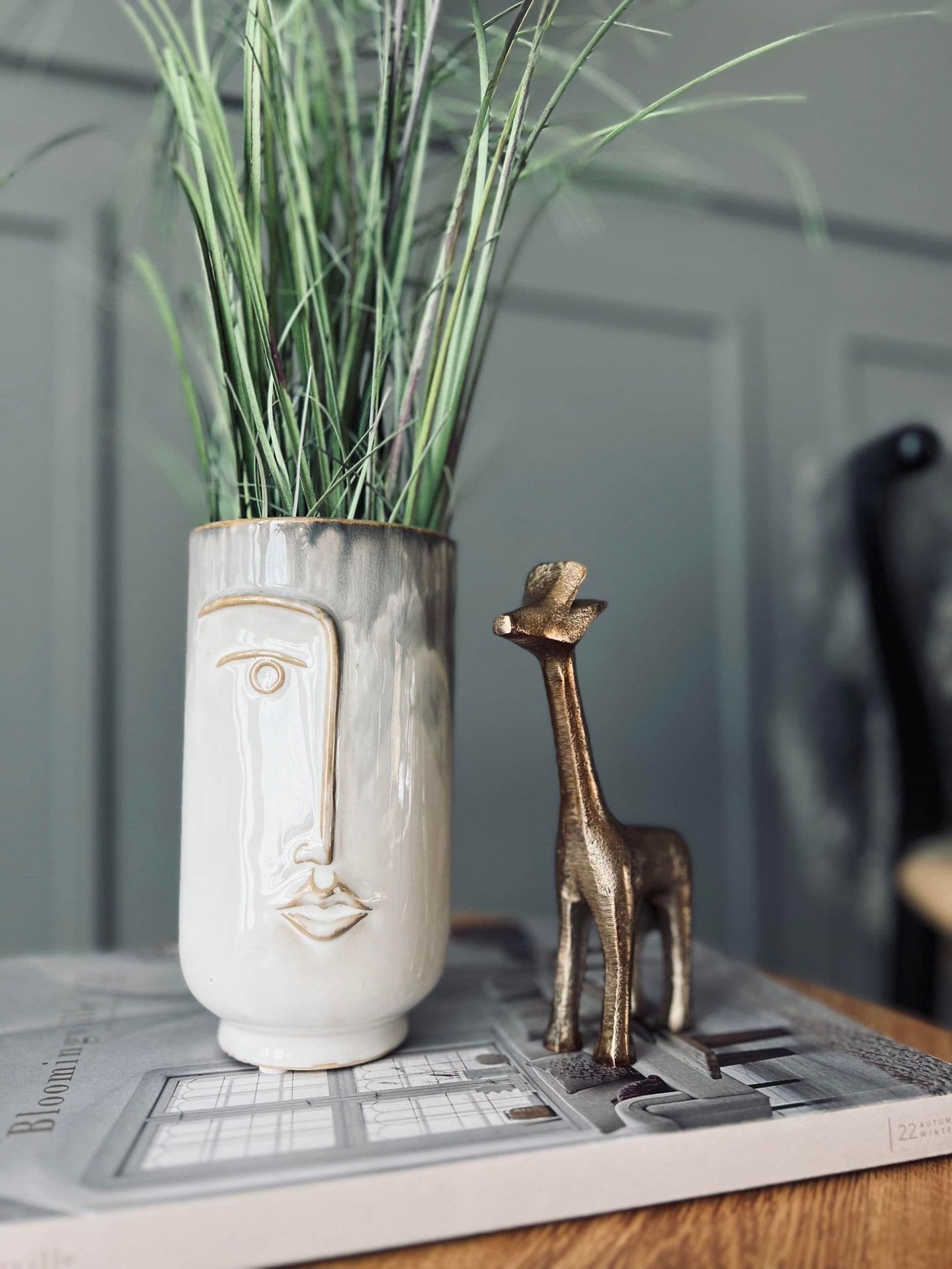 Vase - Keramik med ansigt - VIAMAJA.DK