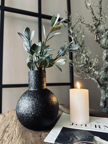 Vase Maison Black 16 x 20 - VIAMAJA.DK