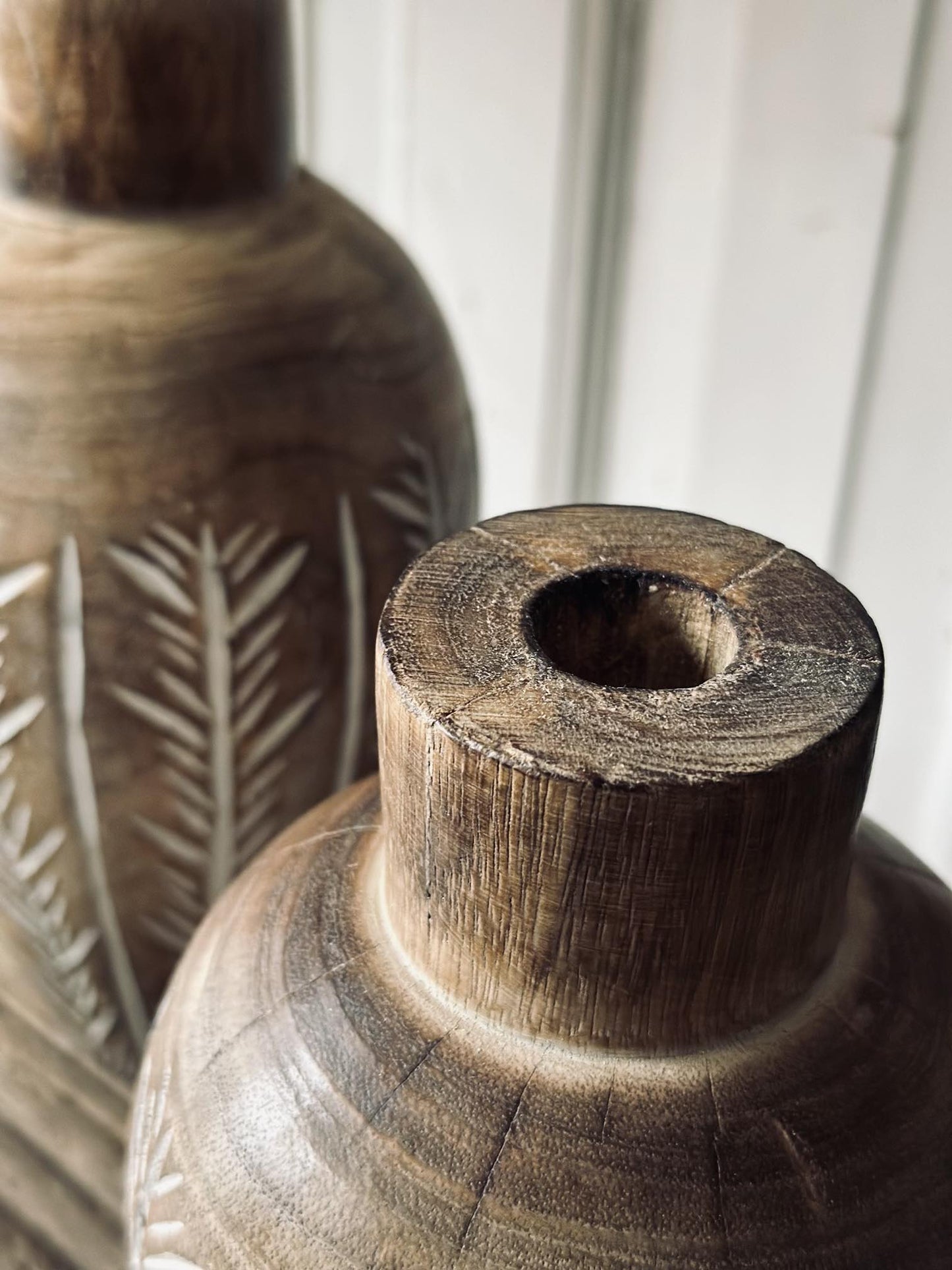 Vase – Wood 18cm - VIAMAJA.DK