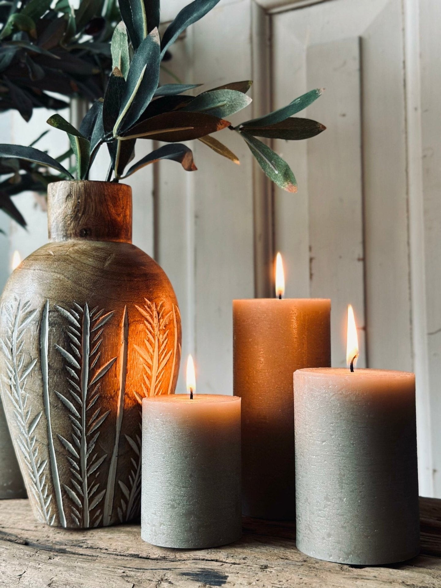 Vase – Wood 22cm - VIAMAJA.DK