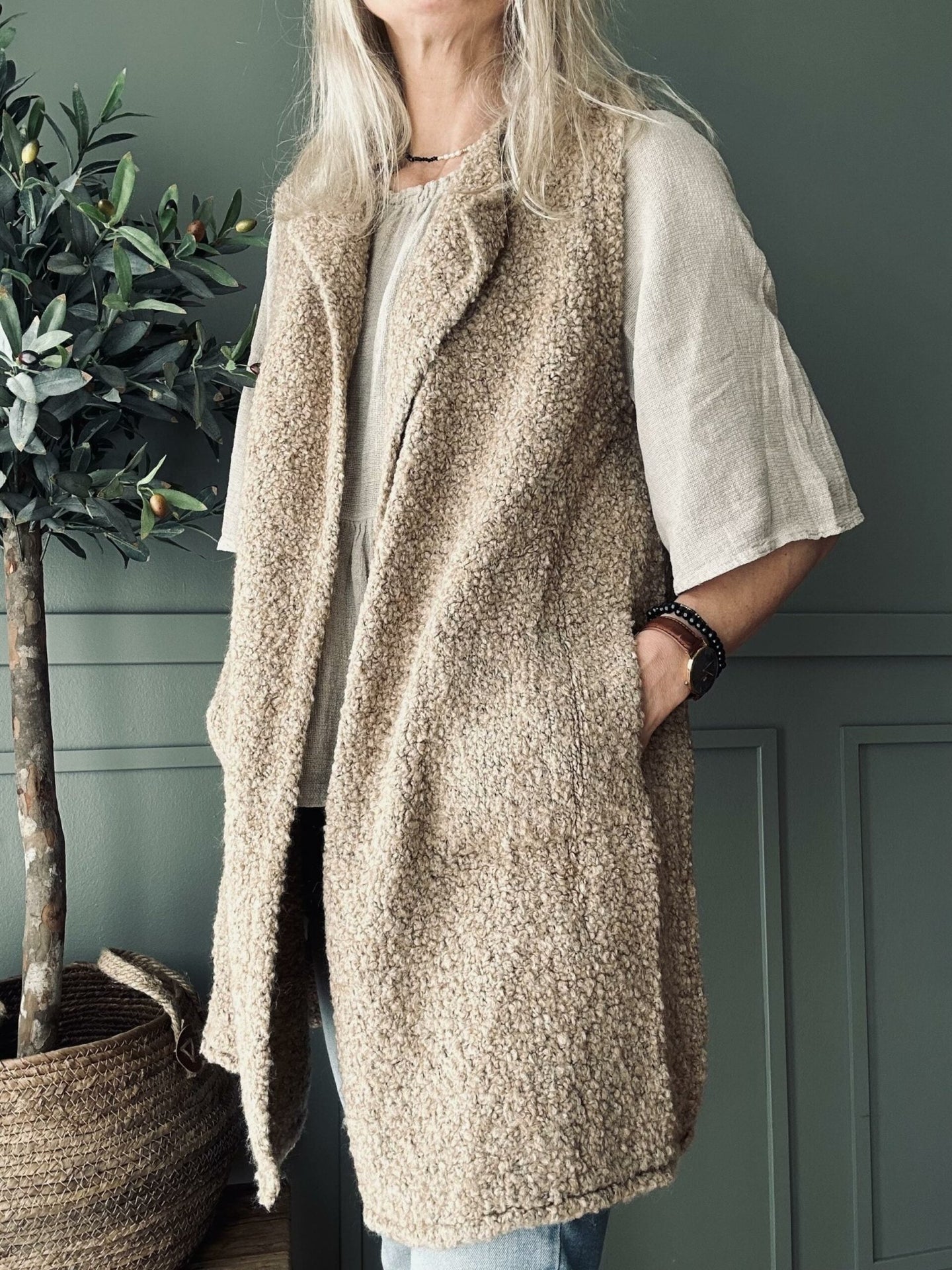 Vest Nala - Camel - VIAMAJA.DK