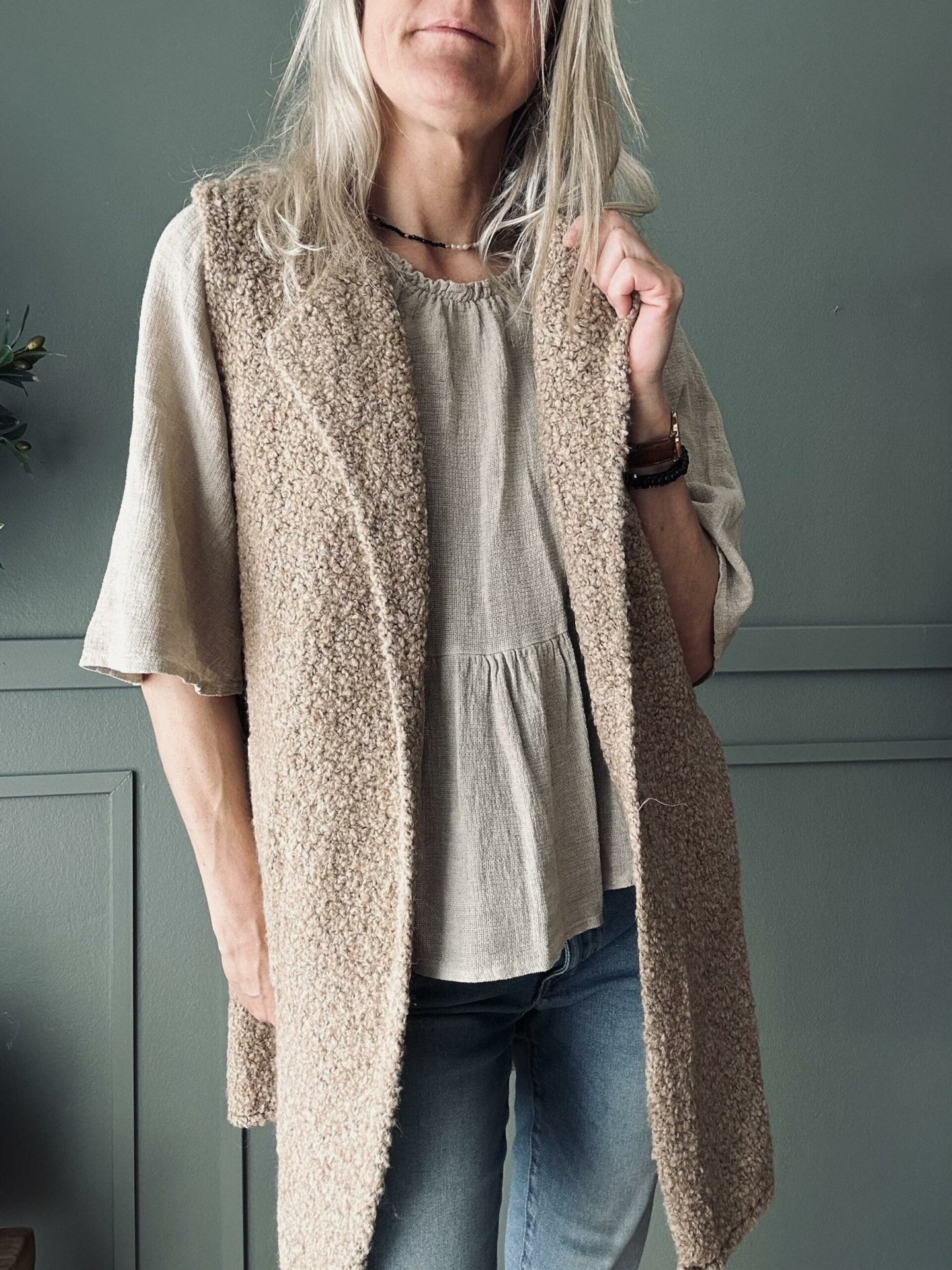 Vest Nala - Camel - VIAMAJA.DK