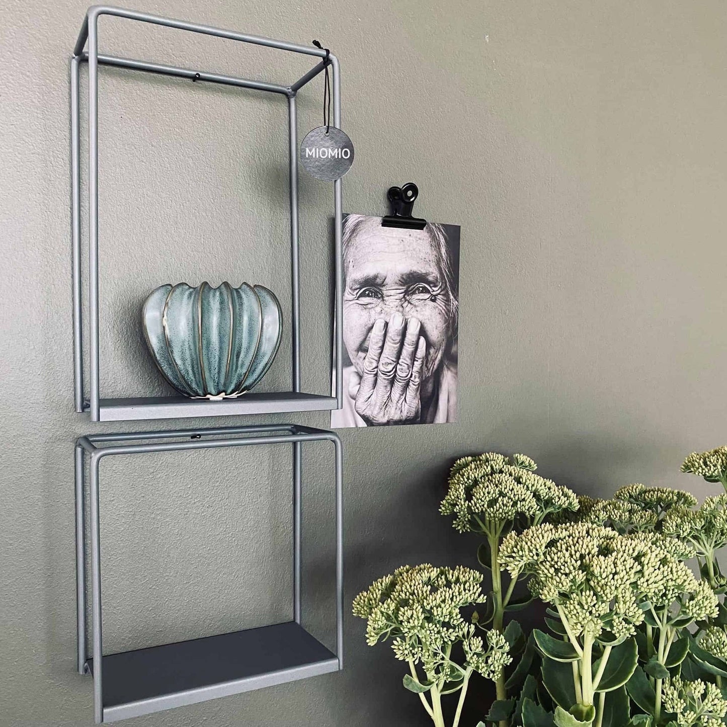 VIAMAJA Cube hylde – Grå – 20x20x10 - VIAMAJA.DK