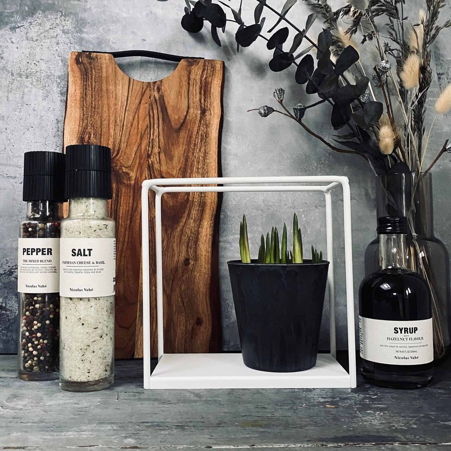 VIAMAJA Cube hylde - Hvid - 20x20x10 - VIAMAJA.DK