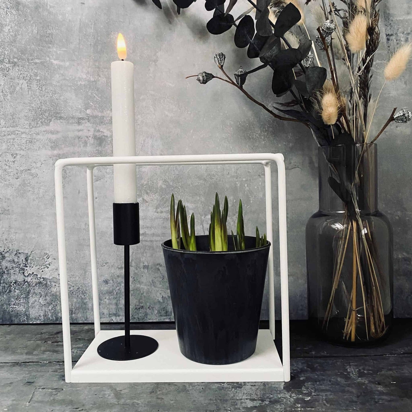 VIAMAJA Cube hylde - Hvid - 20x20x10 - VIAMAJA.DK