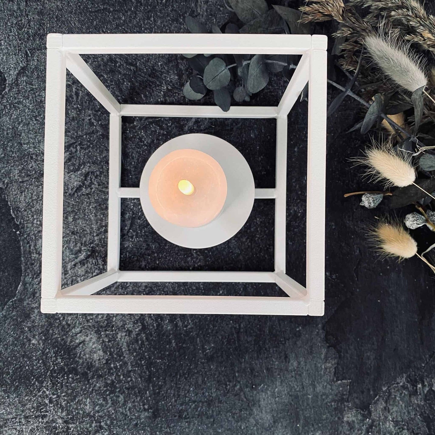 VIAMAJA Cube stage til bloklys - Lille – Hvid - VIAMAJA.DK