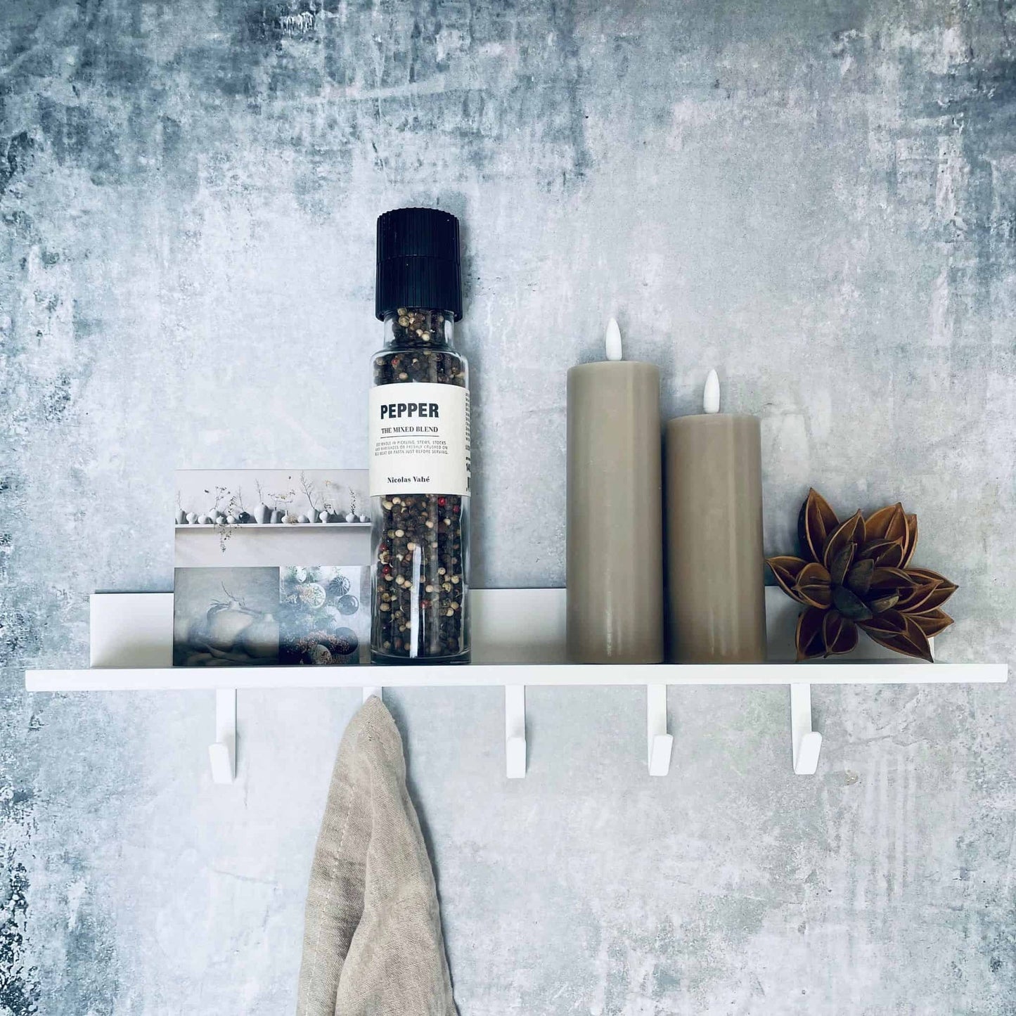 VIAMAJA Hylde med knager – Hvid - VIAMAJA