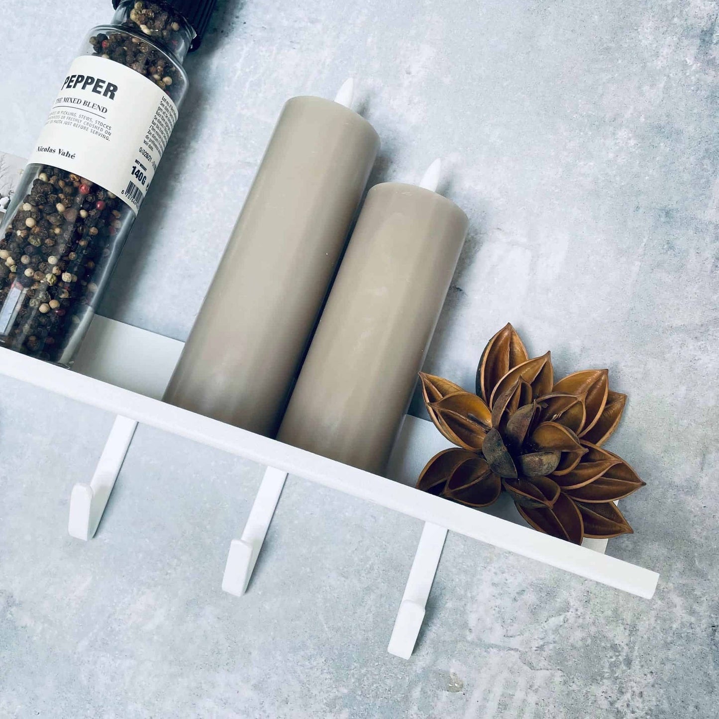 VIAMAJA Hylde med knager – Hvid - VIAMAJA