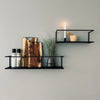 VIAMAJA hyllor - Black deluxe - Set av 2 hyllor