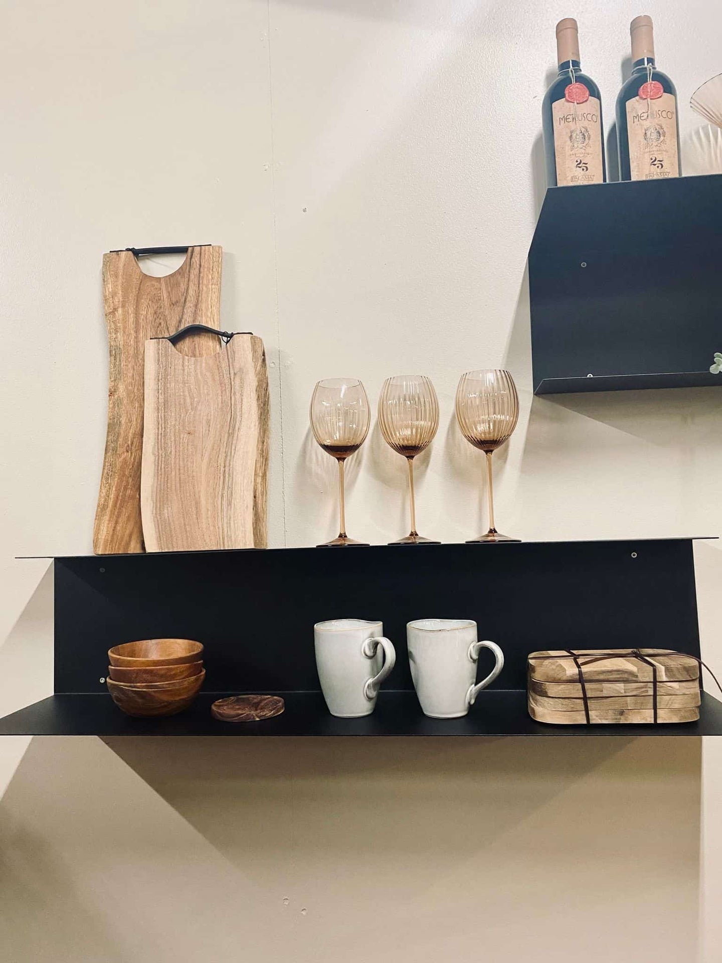 VIAMAJA kombi hylde – Sort 90cm - VIAMAJA.DK