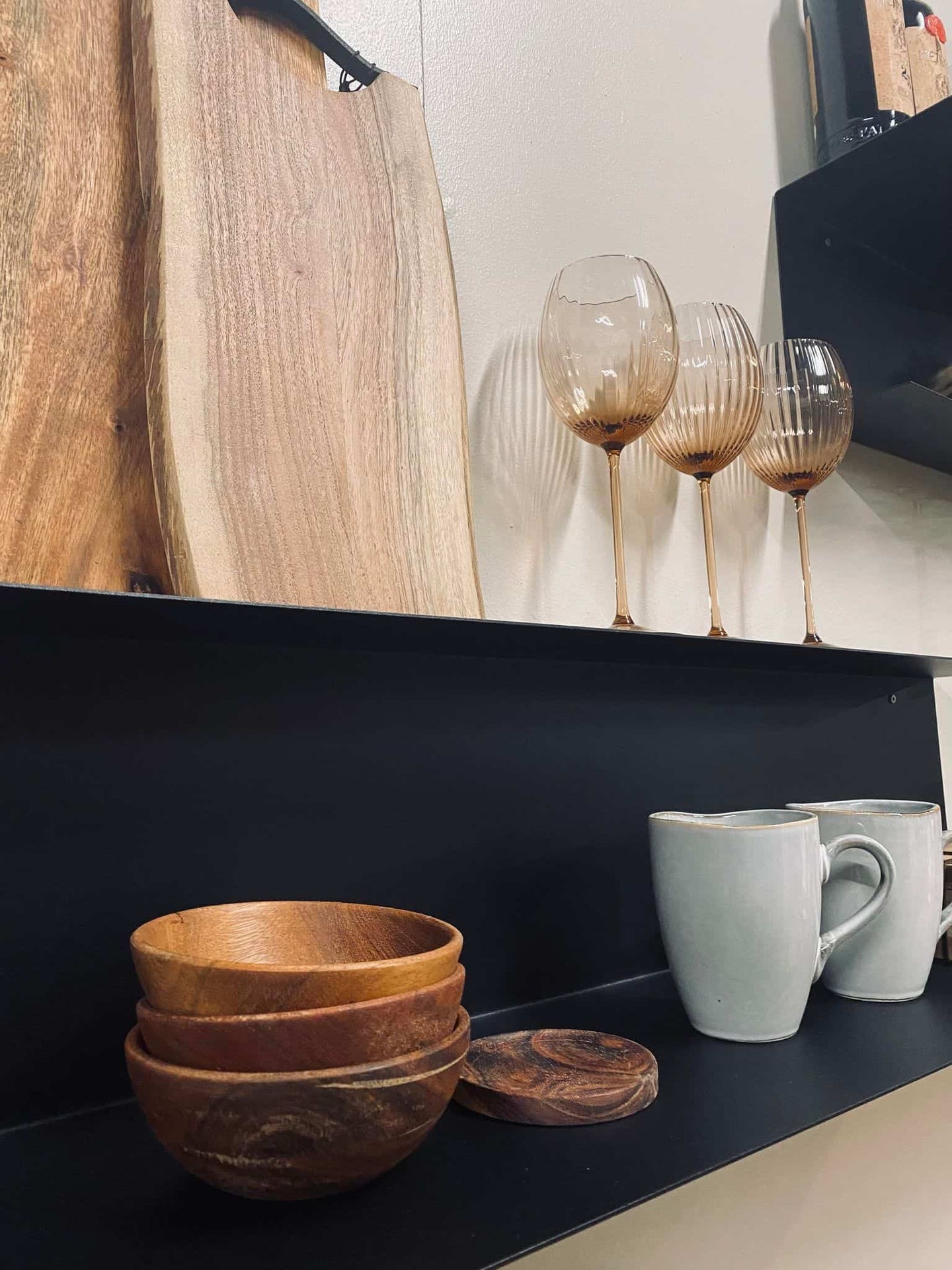 VIAMAJA kombi hylde – Sort 90cm - VIAMAJA.DK