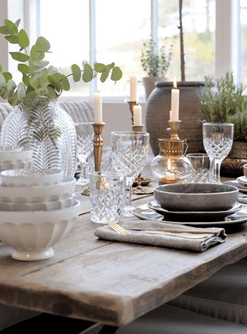 Vinglas French m. diamantudskæring - VIAMAJA.DK