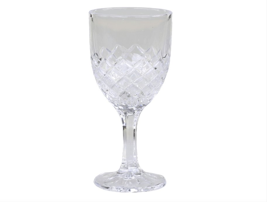 Vinglas French m. diamantudskæring - VIAMAJA.DK