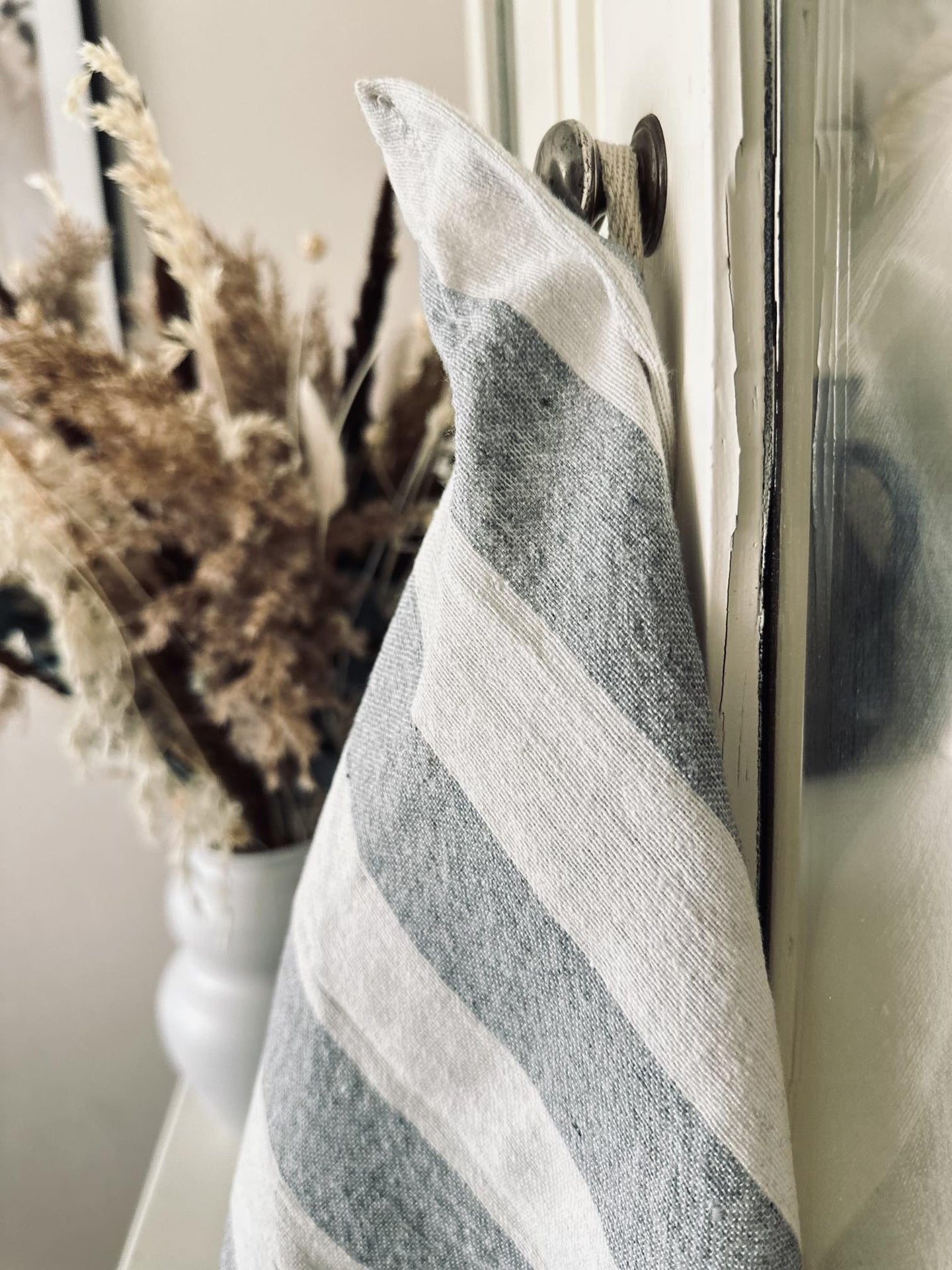 Viskestykker 3 stk – Grå strib - VIAMAJA.DK