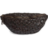 Warsaw bumbag i handflätat skinn - Dark Brown