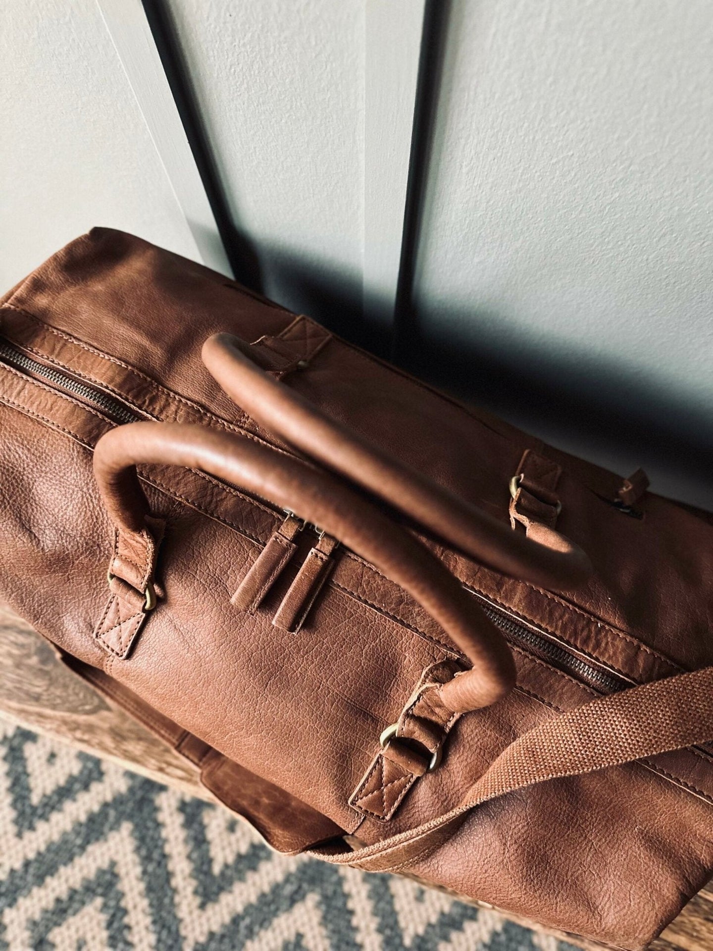 Weekendtaske – Cognac Buffalo - VIAMAJA.DK