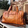 Weekendväska Holdall Cognac läder