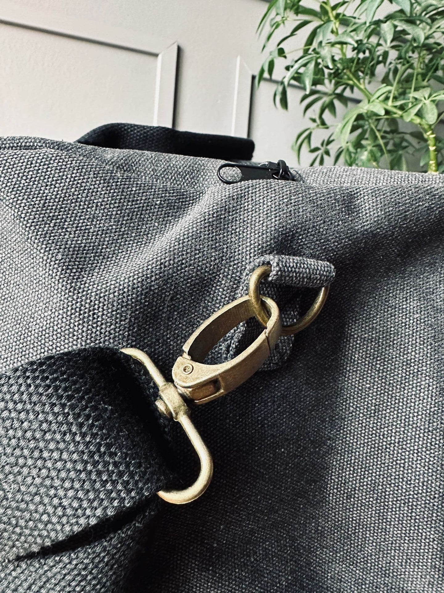 Weekendtaske Nature Kanvas - Black stone - VIAMAJA.DK