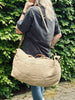 Weekendväska - WASHED JUTE BEIGE