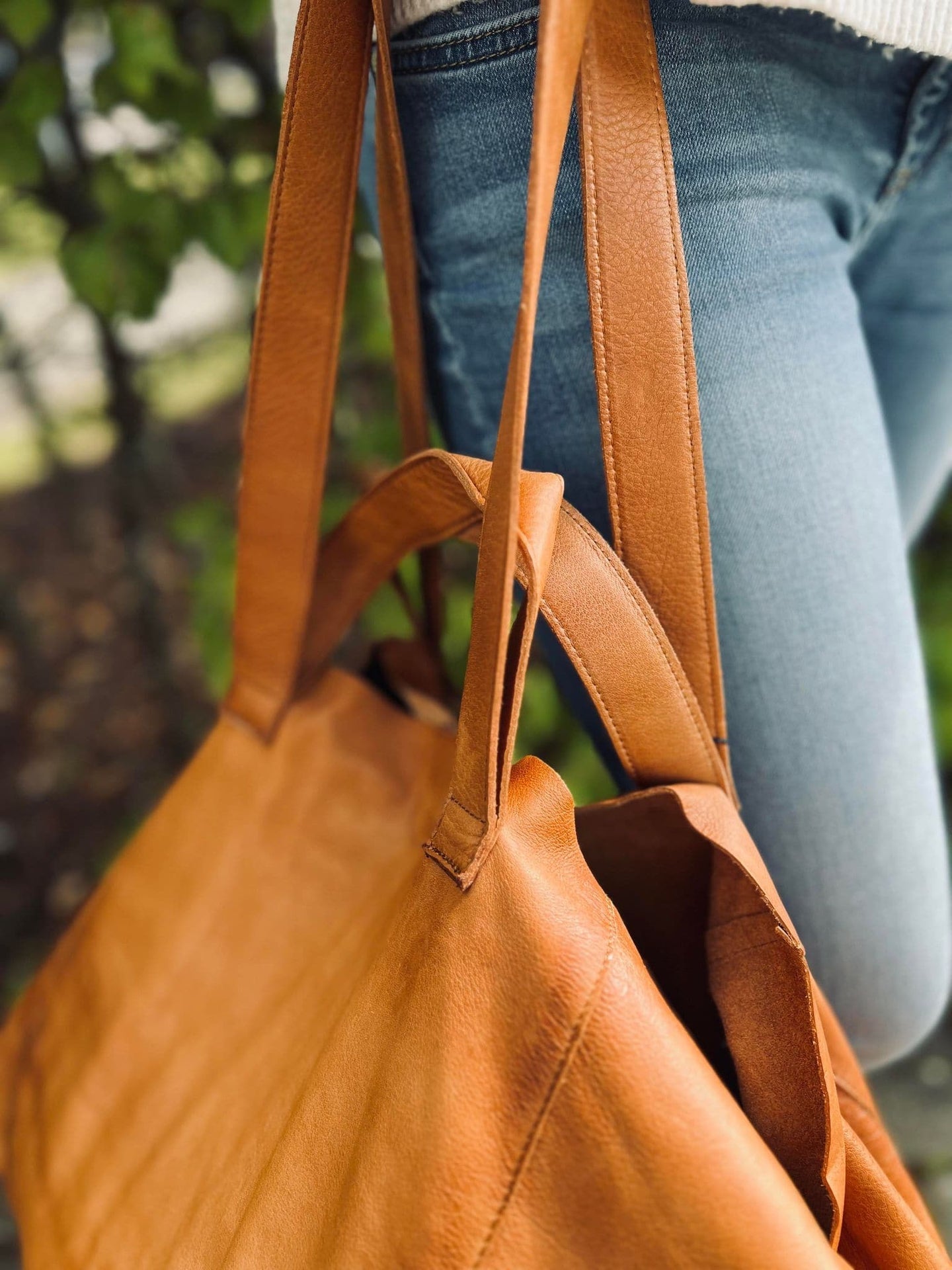 XL KAYA Shopper - Cognac - VIAMAJA.DK